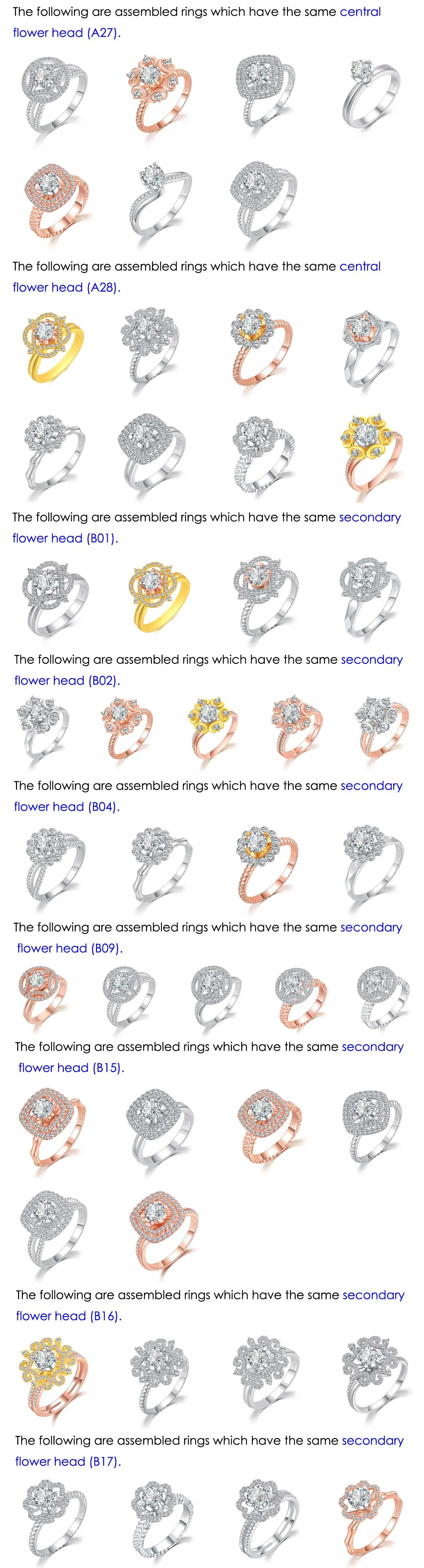 18K Gold Diamond Rings Fine Jewelry Manufacturer