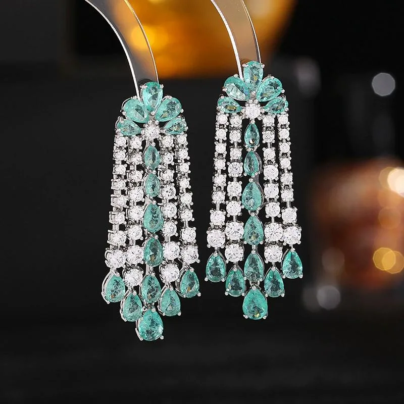 Wholesale Brass & CZ Earrings Ear Studs Multy CZ Color Avaliable