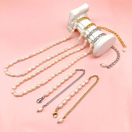 Colore acciaio inossidabile personalizzato dal produttore, bracciale con perline in acciaio inossidabile placcato oro 18 carati PVD all'ingrosso stile femminile