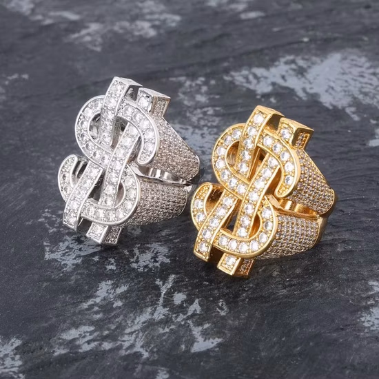 Anello a fascia con taglio smeraldo ghiacciato, gioielli di lusso hip-hop, anelli con pavé di diamanti Moissanite, anelli per coppie